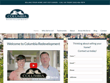 Tablet Screenshot of columbiaredevelopment.com